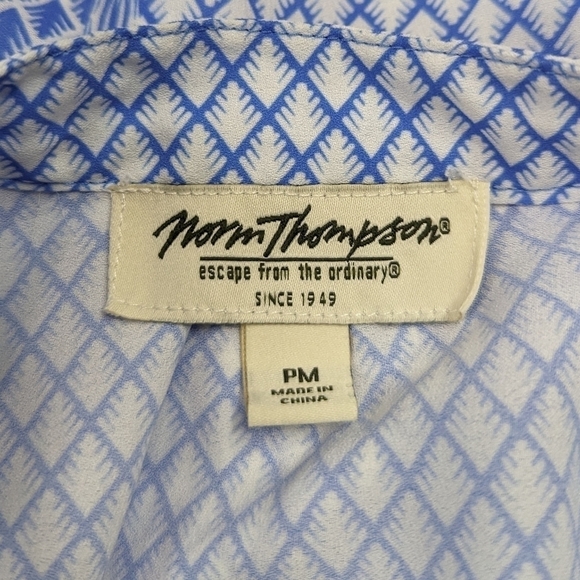 Norm Thompson Printed Tunic Popover Sz PM - Picture 11 of 13